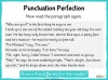 Punctuation Perfection Teaching Resources (slide 8/17)